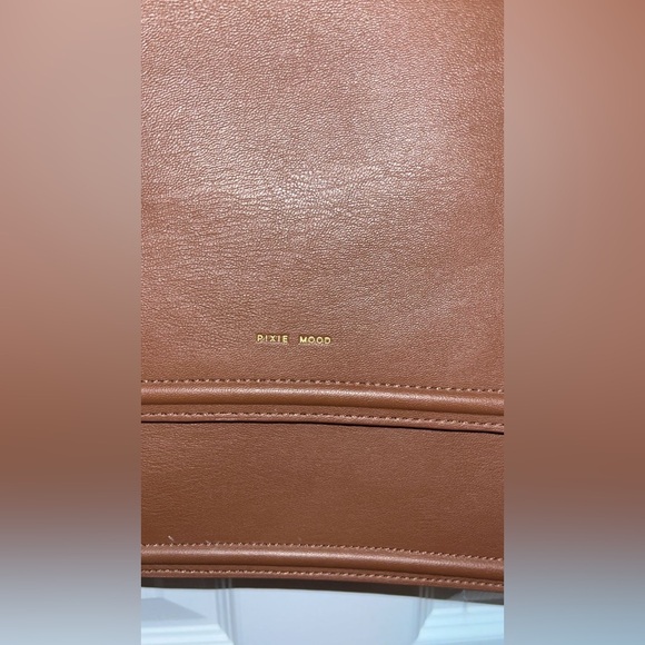 🧚🏻 PIXIE MOOD Small - Medium Brown Vegan Leather Crossbody Purse - Picture 2 of 7